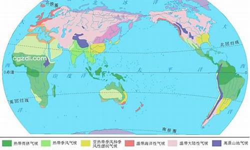 不同气候类型分布的地点_不同气候类型分布